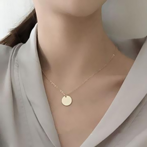 Jewelry - 4 for $20 Single Round Coin Necklace (Gold)